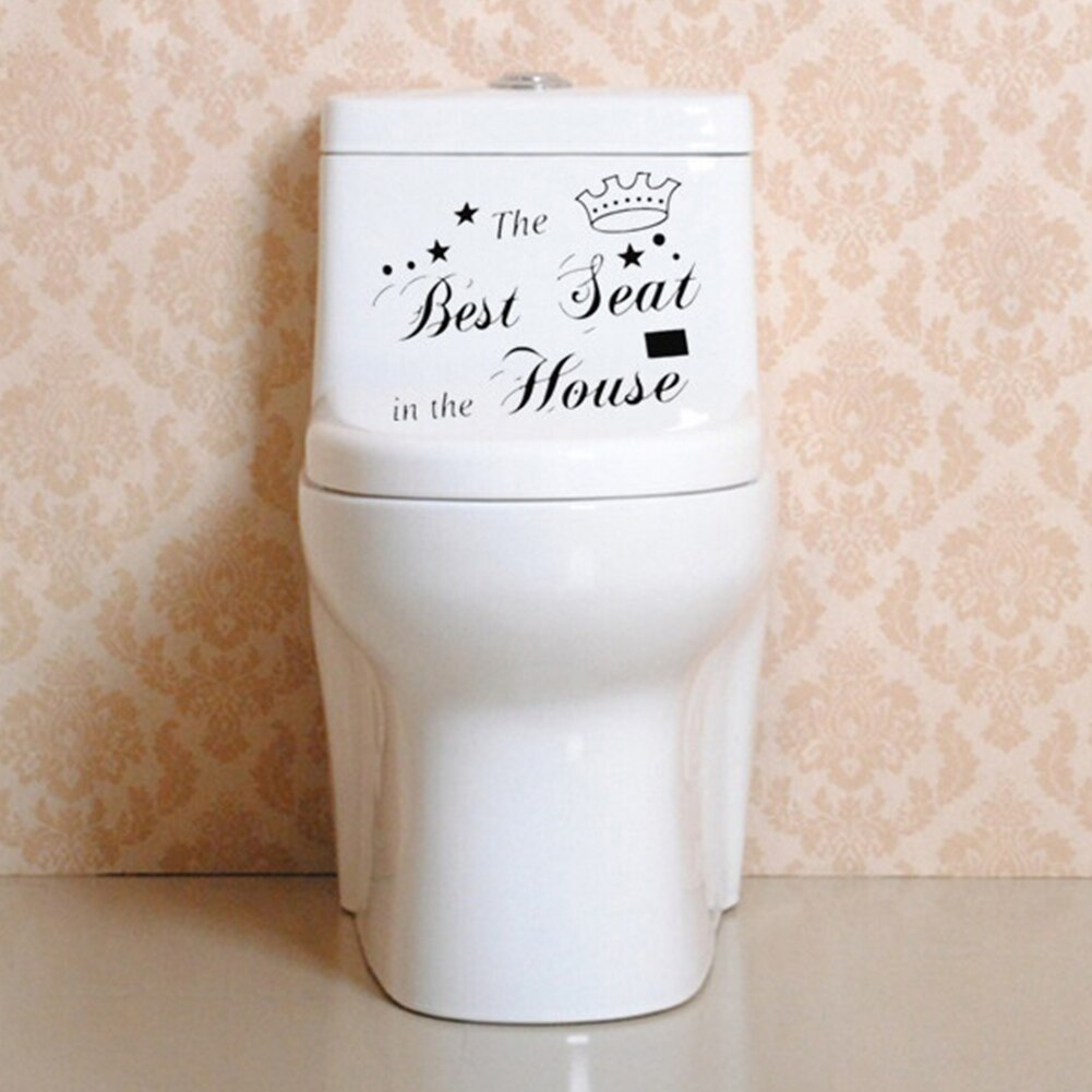 Home Waterproof Bathroom Kitchen Removable Commode PVC DIY Window Decorative Sticker