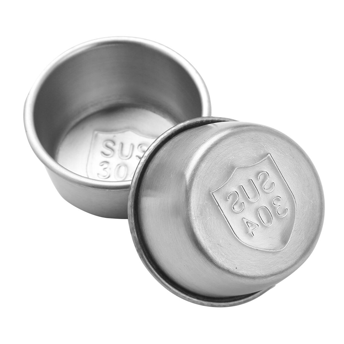 5 stk saus kopper rustfritt stål oppbevaring smør ketchup saus beholder til restaurant hjemmefest mini forrett tallerkener retter