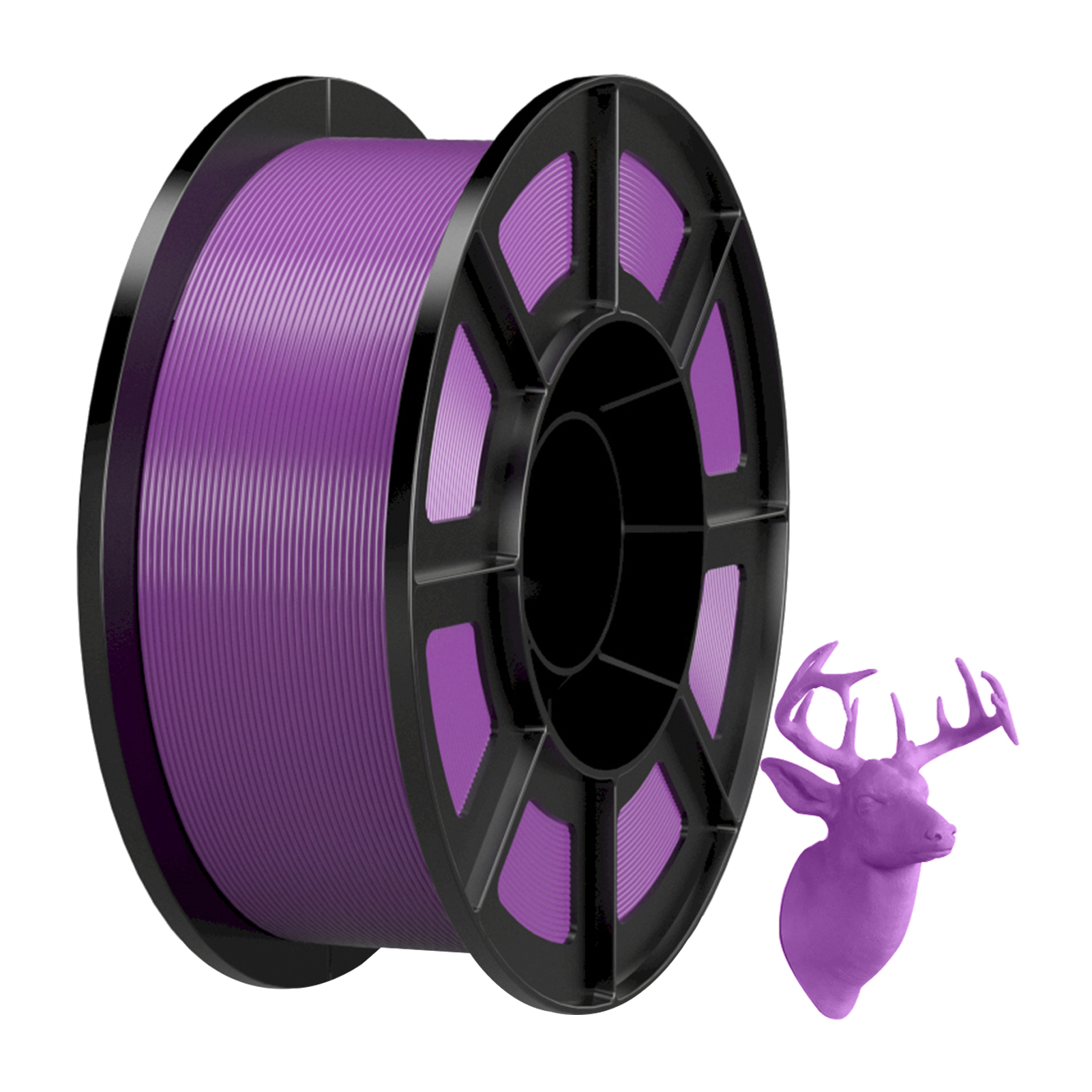 Filament pour impression 3D, consommable d&#39;imprimante en PLA, précision dimensionnelle +/-1.75mm, 0.02mm de diamètre, sous forme de bobine de 1kg: Violet