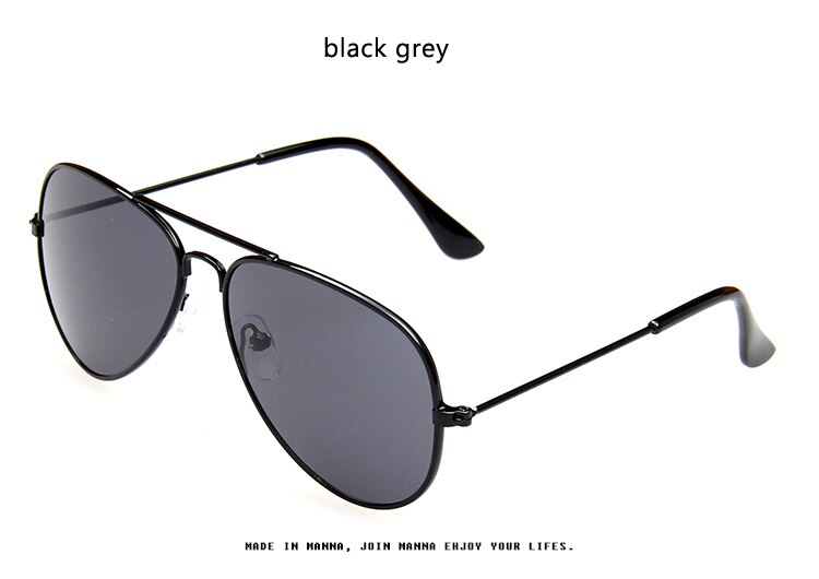 Longkeeper drenge piger børn solbriller mærke retro sød pilot solbriller børn oculos de sol gafas  uv400: Sort grå