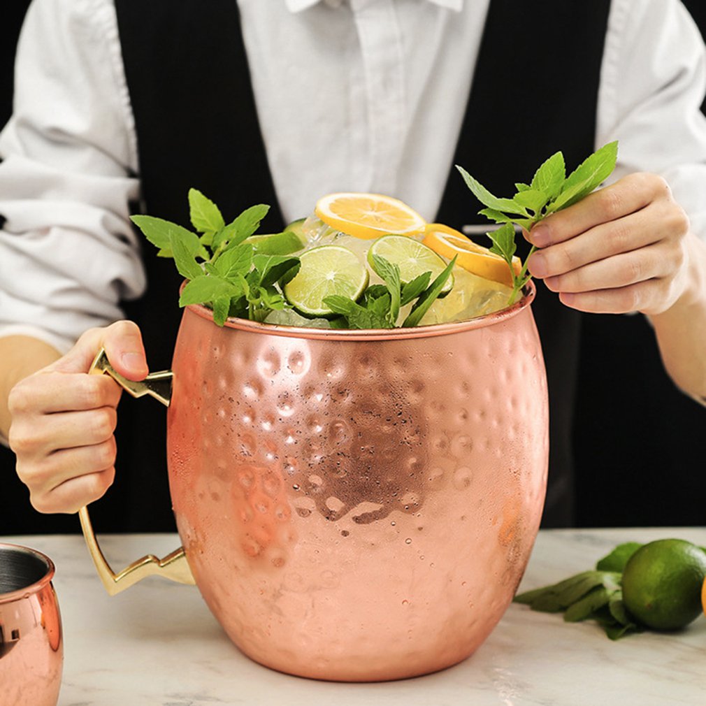 Giant 5L Hammered Moscow Mule Mug Mega Mug Moscow Mule Ice Bucket Glasses Mug Stainless Steel Mugs for Party Bar