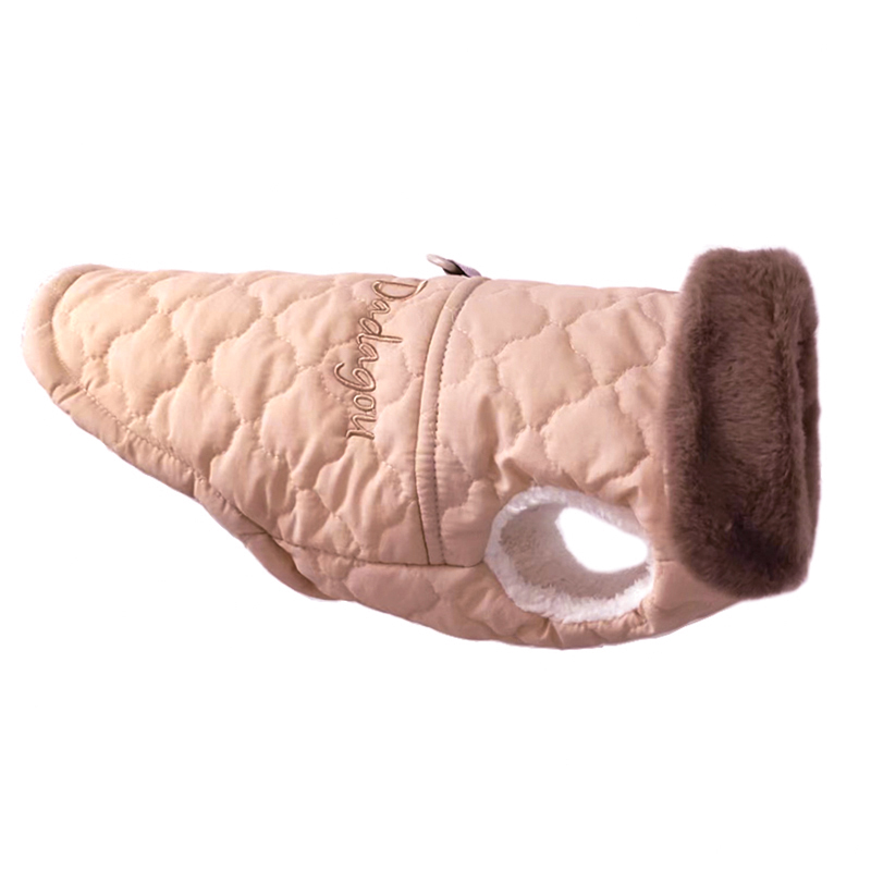 CDDMPET Waterdichte Bontkraag Hond Jas Winter Warme Fleece Hondenkleding voor Kleine Honden Puppy Huisdier Vest Chihuahua Yorkie Pug Jas: XXL / Roze