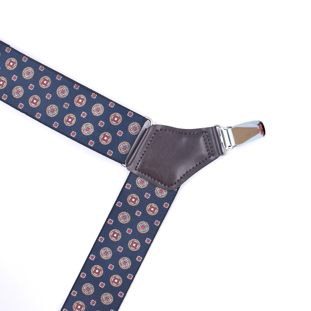 Seler til mænd sideclip style 3.5cm brede kraftige store høje justerbare elastiske hofteclips bukseseler far