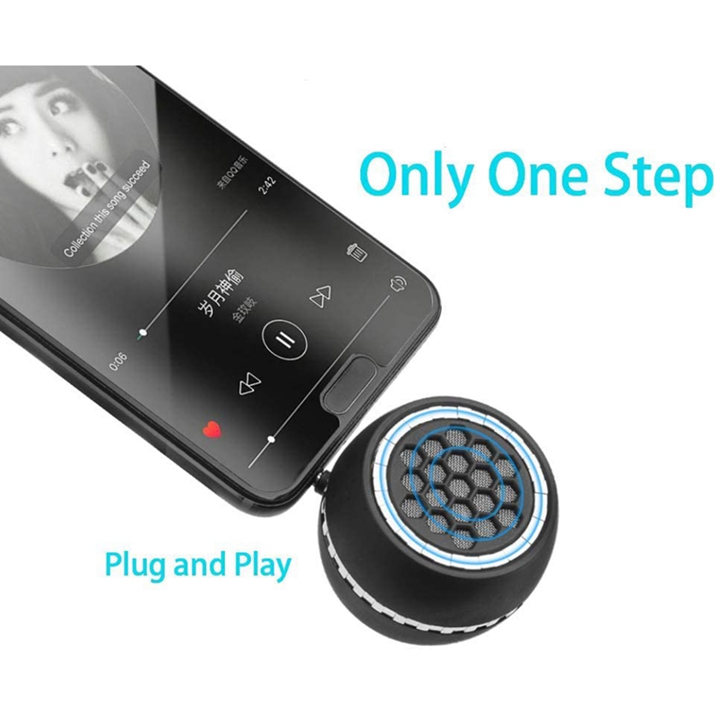 Mini altoparlante Wireless, altoparlante Line-In per telefono cellulare da 3W con interfaccia Audio AUX da 3.5Mm per Android/PC/Laptop