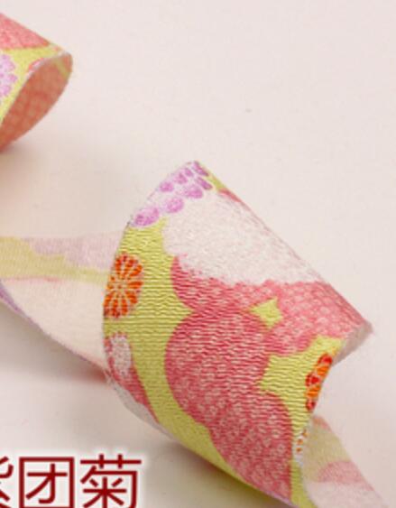 Handgemaakte ambachtelijke patchwork japanse wind retro crêpe katoenen kimono lint 4cm*92cm patch naaien tilda doek: 5