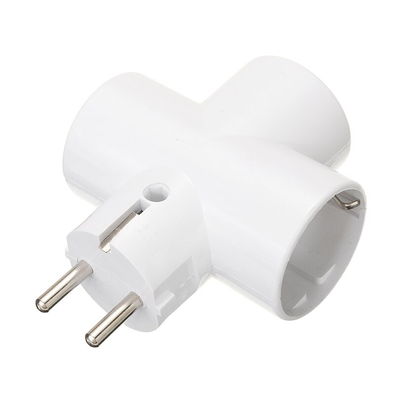 1Piece EU Standard Multi-plug 3-way Multiple Plug Socket Adapter Child Protection Multi-Function Power Conversion Plug
