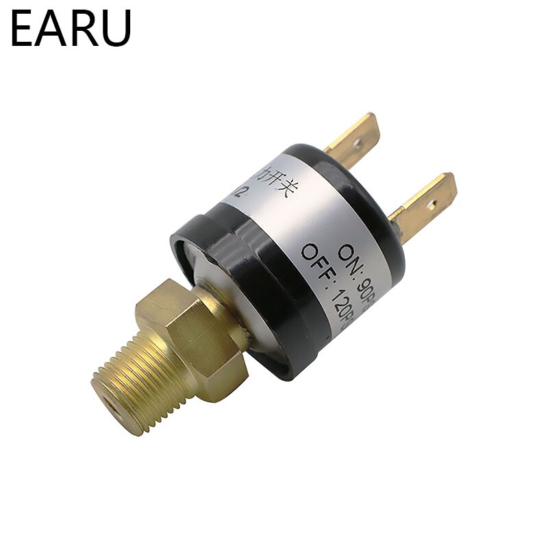 1pc Air Compressor Pressure Control Switch Valve Heavy Duty 90-120 PSI Pressure Sensor Switch Transmitter Transducer Auto Car