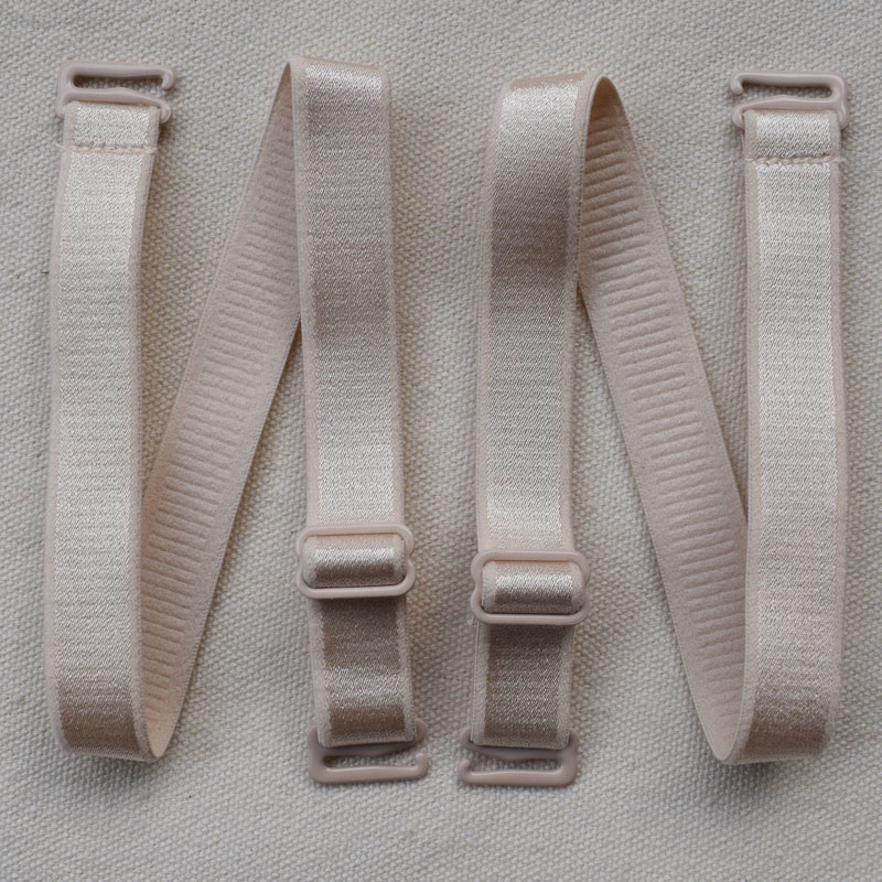 Correas de sujetador de hombro de repuesto, 15mm, 18mm de ancho, elástico, ajustable, extraíble, multicolor, accesorios de correa para sujetador de mujer, lencería: Gris