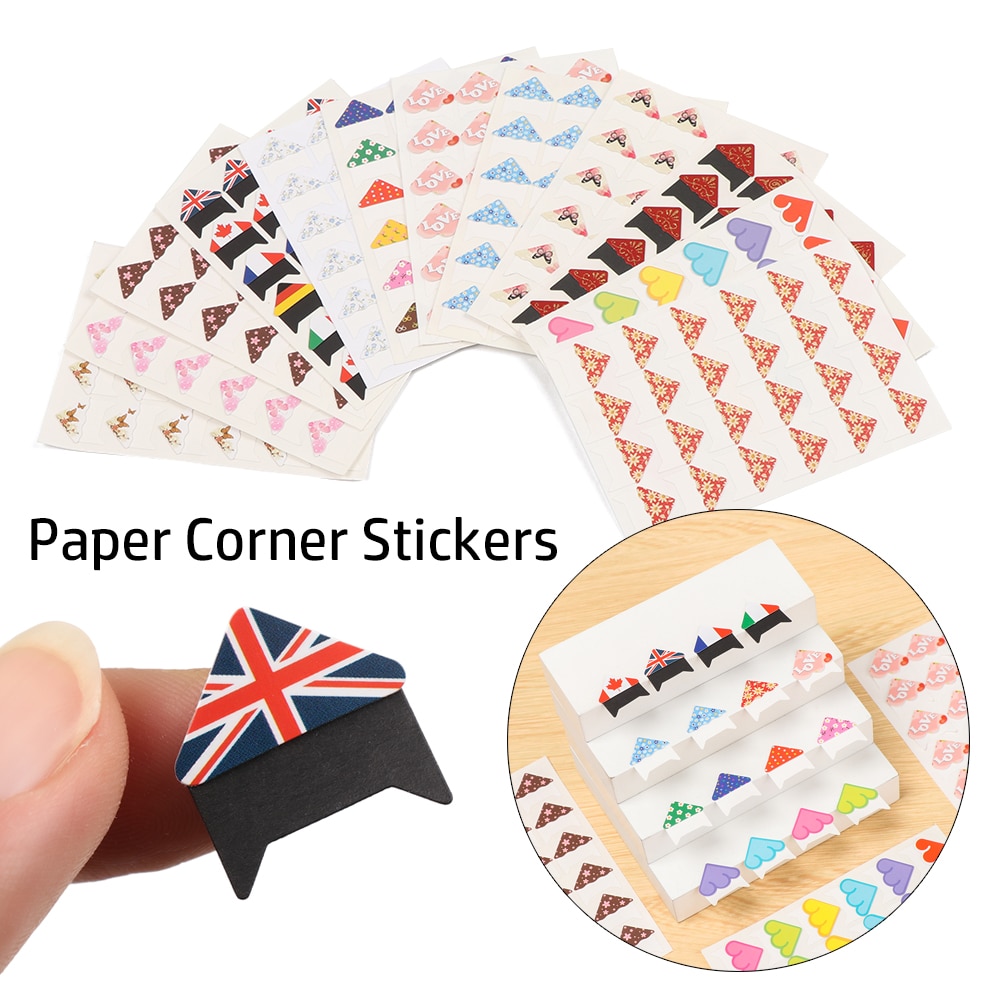 24 pcs/lot DIY Retro Kawaii Cartoon Animals Corner Cute Paper Stickers for Handwork Picture Photo Albums Frame Decoration Scrapb