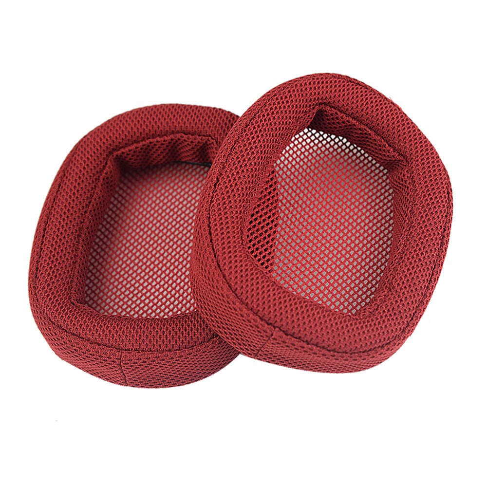 1 Paar Earpad Over-Ear Oorkussens Cup Foam Kussens Oortelefoon Cover voor Logitech G433 G pro game Hoofdtelefoon: Red gridding