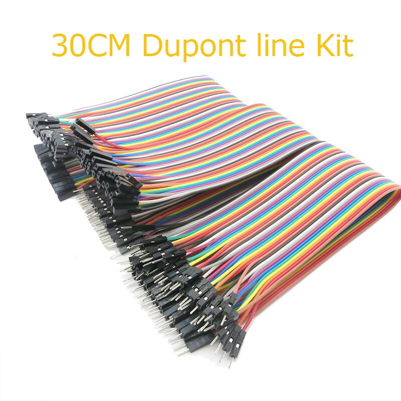 40- pins dupont-lijn 1p-1p 10cm/20cm/30cm mannelijke naar mannelijke jumperdraad vrouwelijk naar vrouwelijk dupont-kabel voor arduino-breadboard-doe-het-zelfkit: 30cm ff mf mm kit