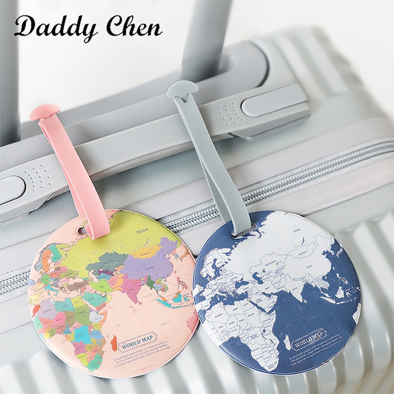 Portable Label Map Travel Tags Woman Luggage Accessories Suitcase ID Address Holder Baggage Boarding Tag Travel Bag