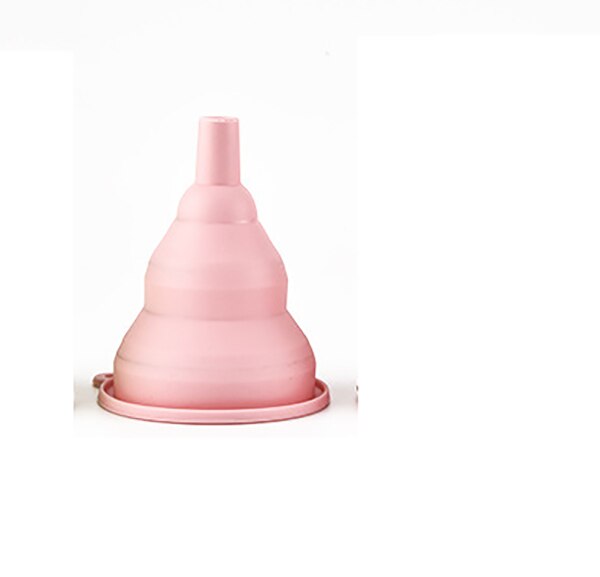100% Food Grade Silicone Collapsible Funnel Flexible Foldable Kitchen Funnel for Liquid Transfer Household Liquid Dispensing: pink