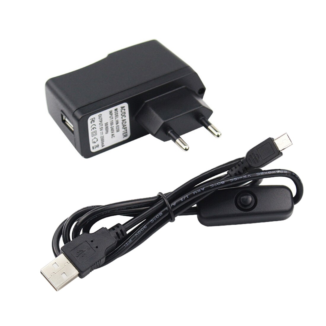 5V 2.5A Power Supply USB Charger Adapter With On Off Switch For Raspberry Pi 3B+ - UK Plug/EU Plug/US Plug