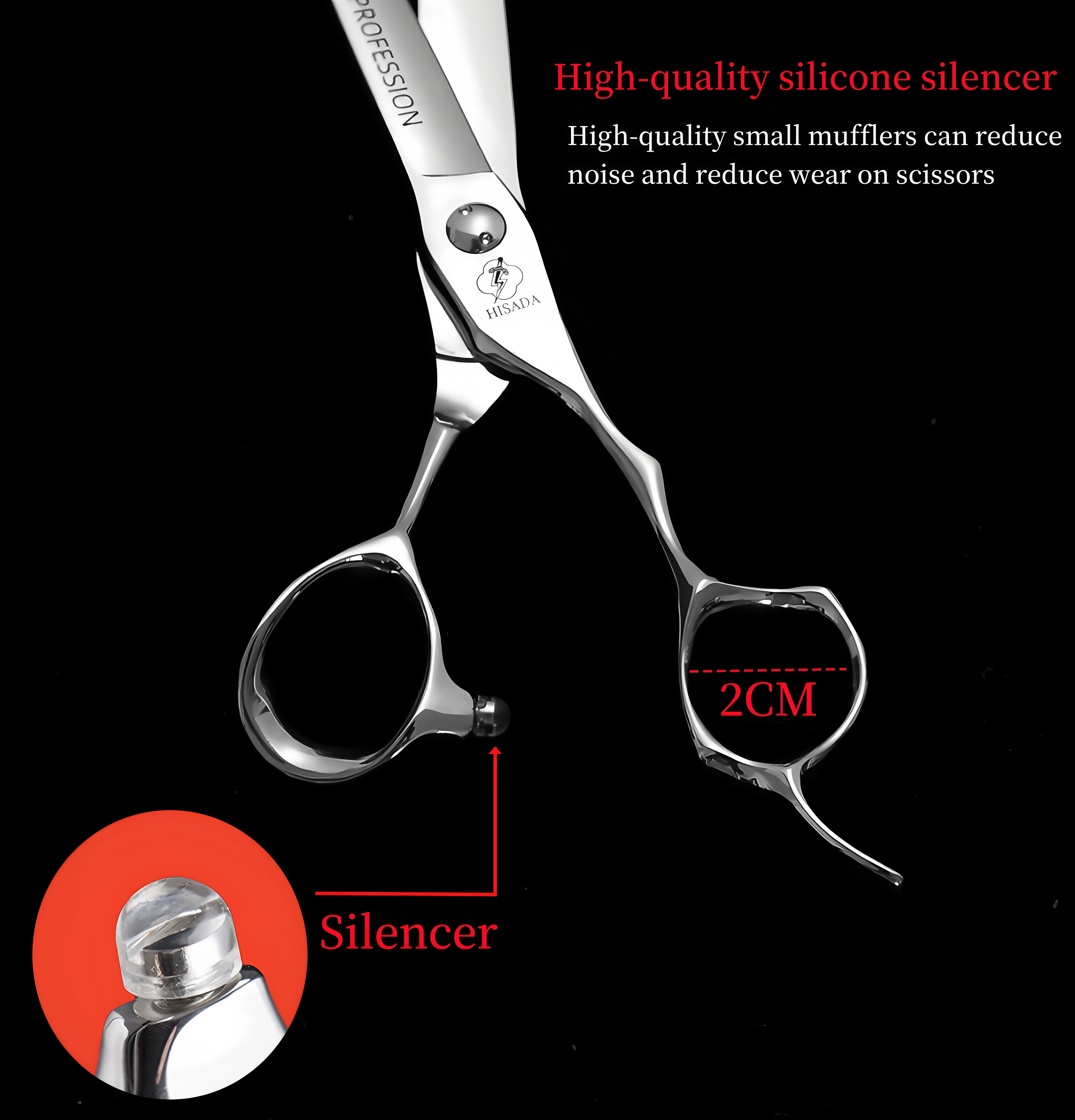 HISADA kappersschaar 6.0/6.5/7.0-inch professionele kappersschaar Japanse handgemaakte VG10 materiaal haar schaar
