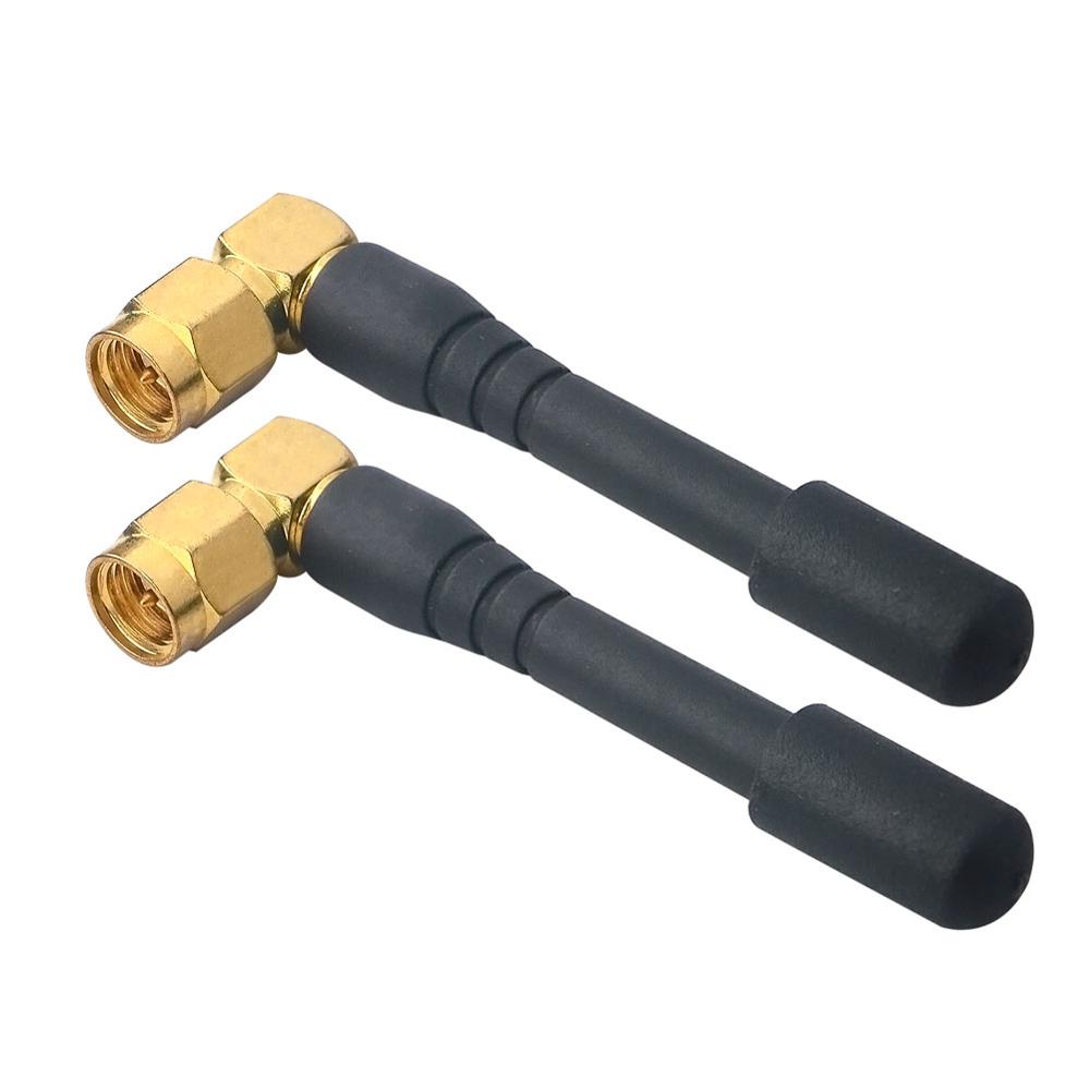 2 unid/lote 2-3dbi antena GSM GPRS 900/1800MHz antena 7cm SMA macho conector de ángulo recto