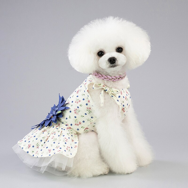 Bloem Versiering Hond Jurk Voor Honden Pet Rok Puppy Hond Tutu Rok Leuke Zonnebloem Daisy Huisdier Kleding