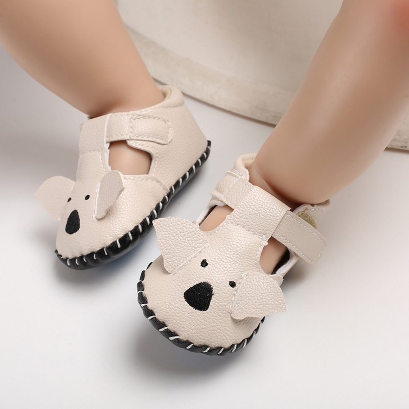 Baby Boys Girls Sandles Spring Summer Cheap Baby Brown Shoes Cartoon Infant Toddler Baby Crib Sandals For 3 6 12 18 Months: Beige / 2