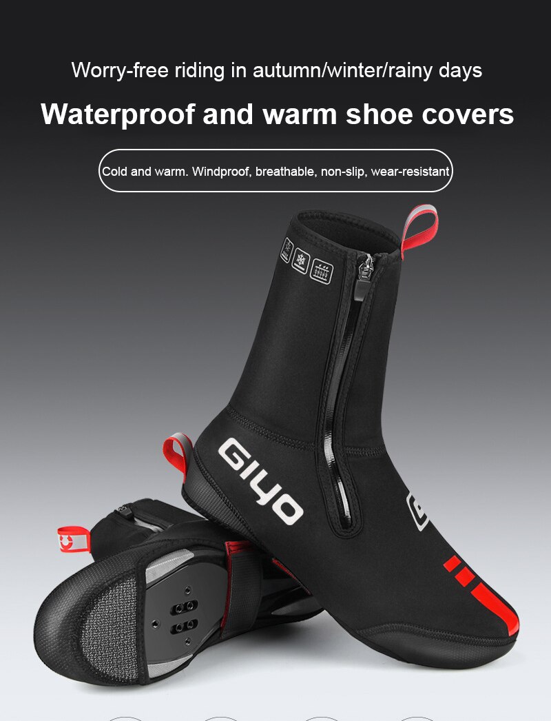 Cubierta de calzado deportivo para ciclismo, cubrezapatos térmicos de neopreno, para invierno
