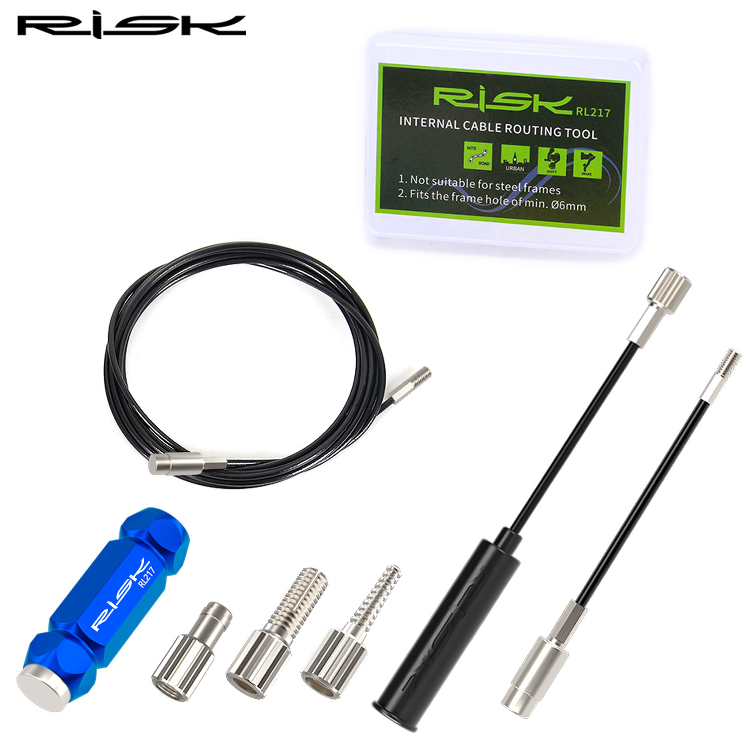 RISK Bike Internal Cable Routing Kit Tool Quick Traction Guide Magnet for Bicycle Frames Shift Brake Inner Cable Hydraulic Hose