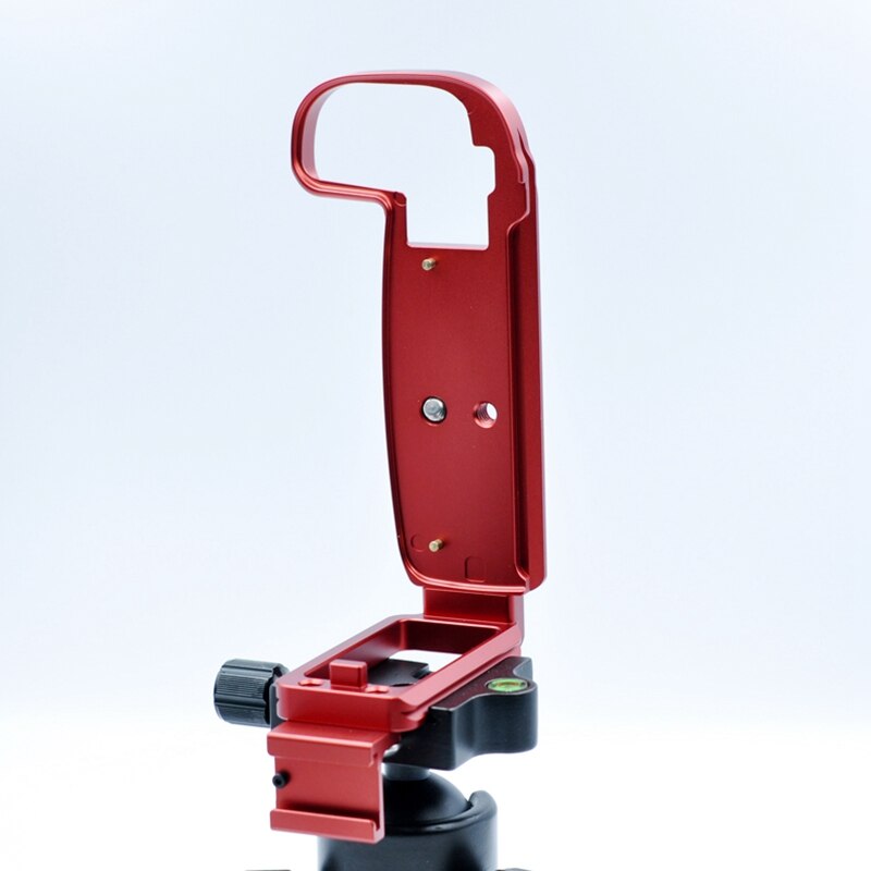 Quick Release L Plate Holder Hand Grip Tripod Bracket for Canon EOS R Camera Arca Swiss Tripod Head (Red)