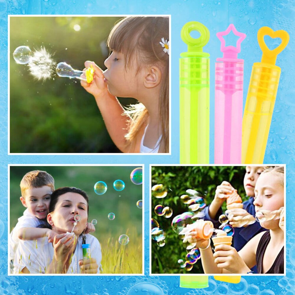 7pcs Empty Bubble Soap Bottle Wedding Birthday Party Decoration Bubble Maker Children Outdoor Bubble Toy