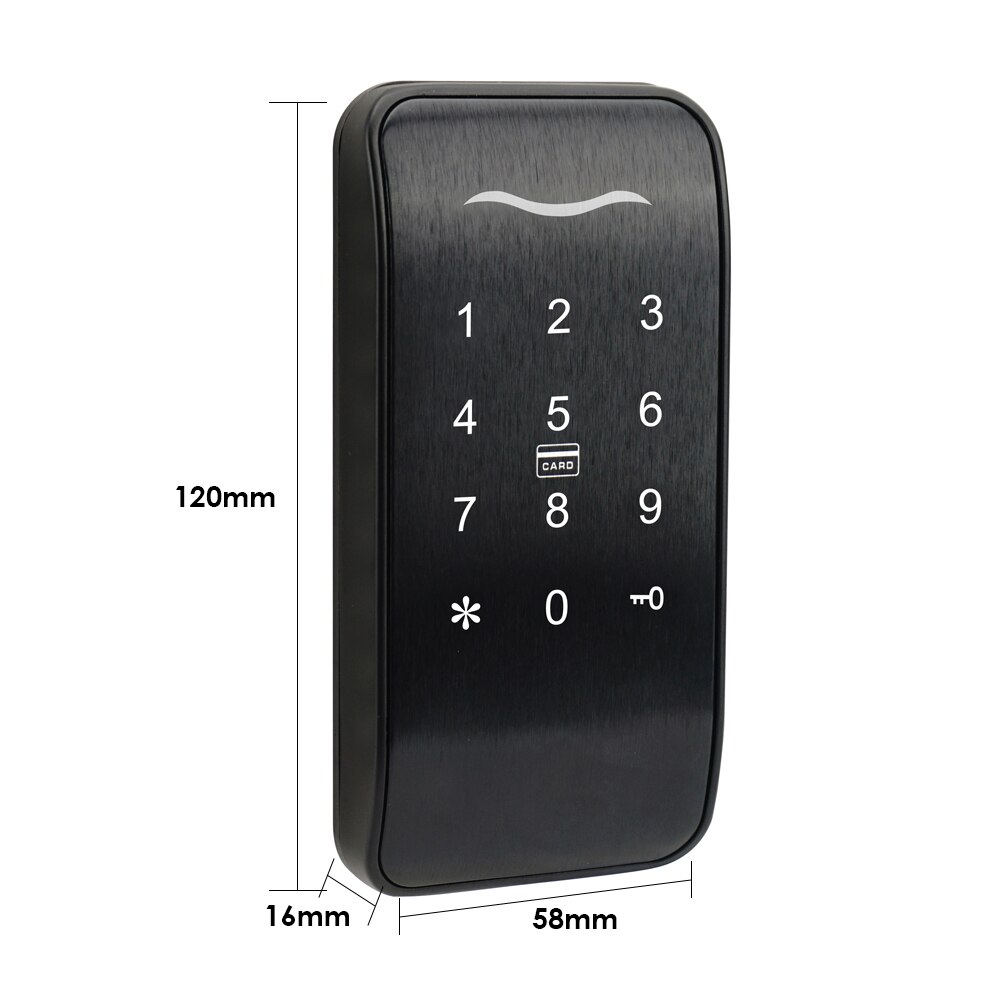 Touch Screen Digital Keypad Electronic Locker lock Smart Password Cabinet Lock Conbination Drawer Lock For Sauna Bath Room