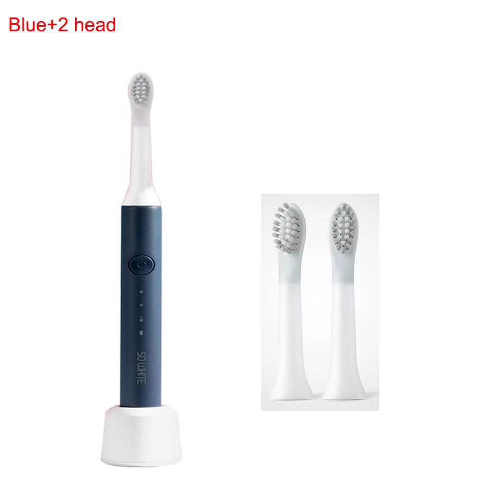 SOOCAS Electric Toothbrush Ultrasonic Tooth Brushes Electric Head EX3 Teeth Whitening And Cleaning Xiaomi Ecological Product: Blue and 2 Head