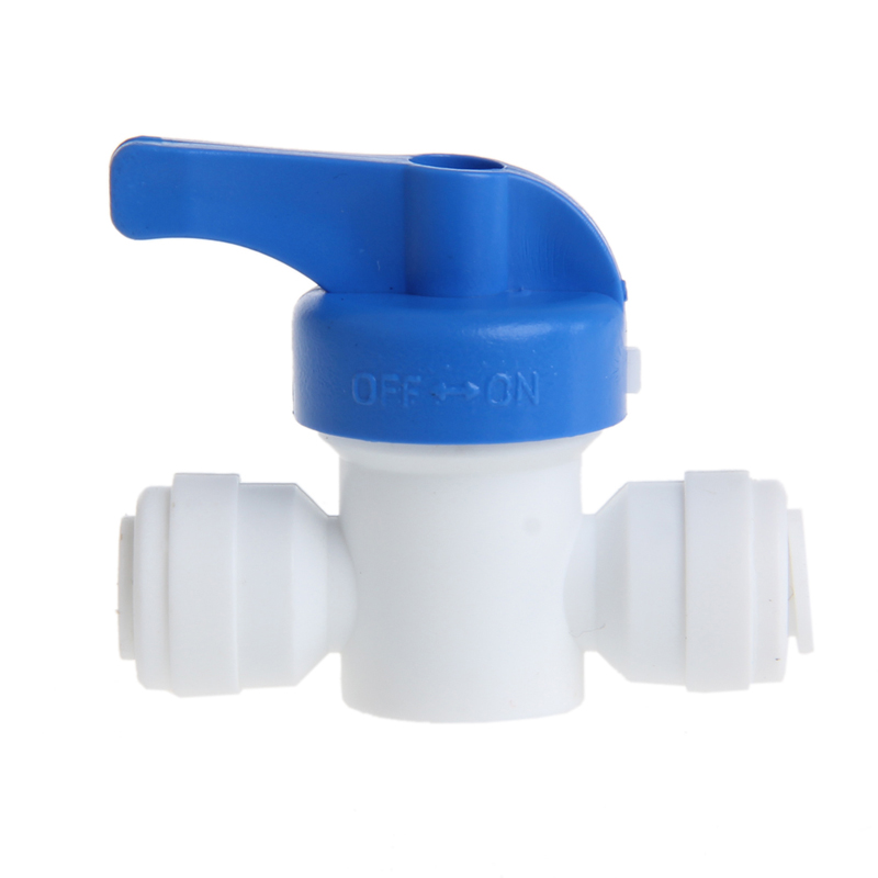 1 stk kuleventil 6mm 1/4 " rør od port plast vannsystem sløyfekobling