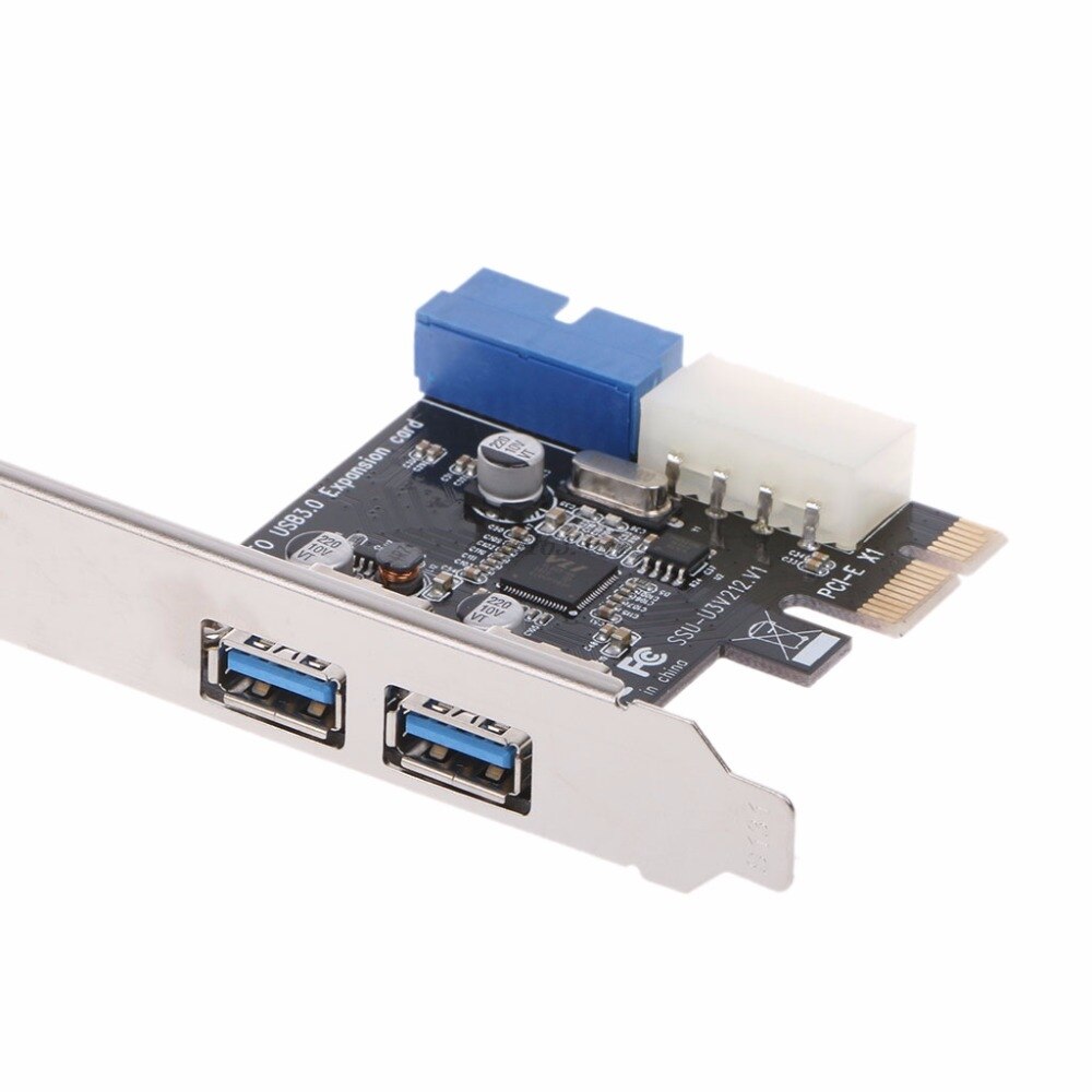 Panel frontal de 2 puertos PCI Express USB 3,0 con adaptador de tarjeta de Control, 4 pines y 20 pines, L059