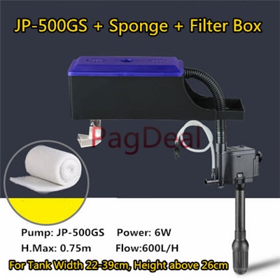 4 in 1 sunsun multi-funktion akvarie power hoved dyk vandpumpe filter akvarium dam springvand vandfaldspumpe
