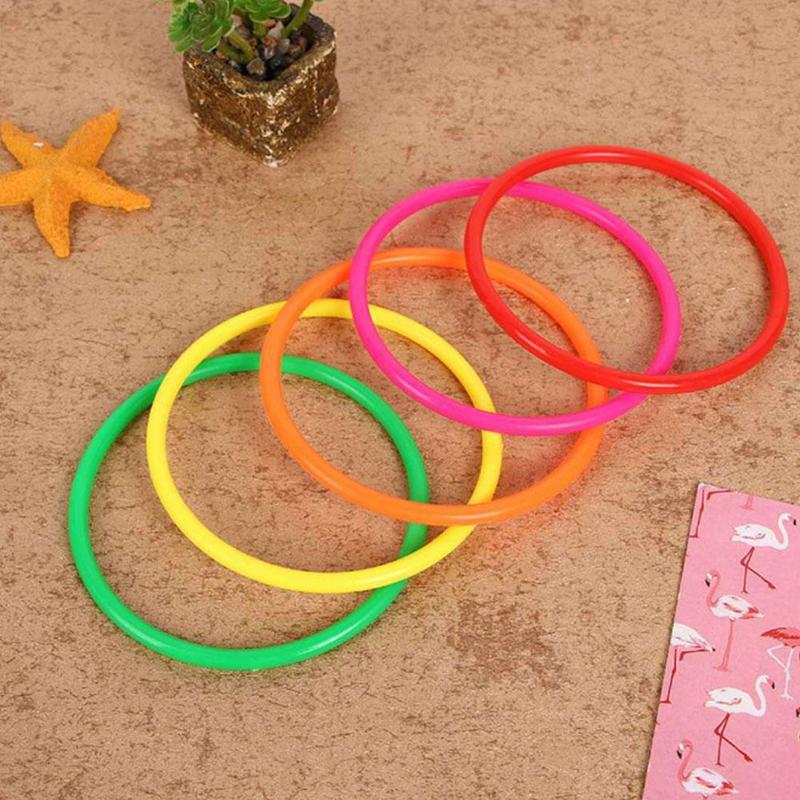 10 Pcs Throwing Ring Game Educational Circle Game Toy Kids Children Outdoor Games Plastic Throwing Circle Toy