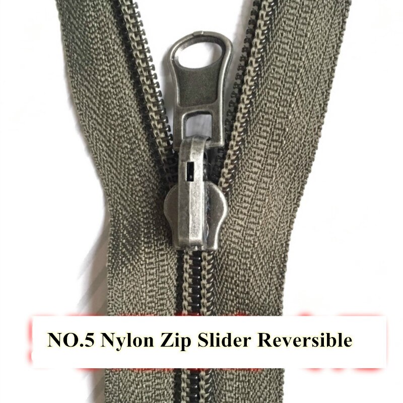 10pcs Nylon Zipper Slider NO.5 Auto Lock reversible double face Rotate Zip Slider