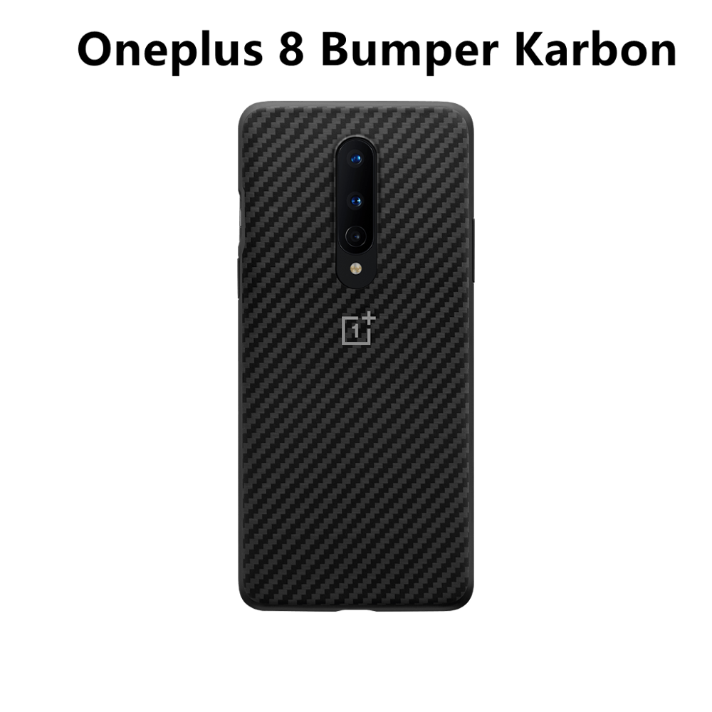 Originale Ufficiale OnePlus 8 / 8 Custodia protettiva pro Karbon di Carbonio in Pietra Arenaria di nylon Del Respingente di Caso Della Copertura Posteriore Borsette: 8 Bumper Karbon