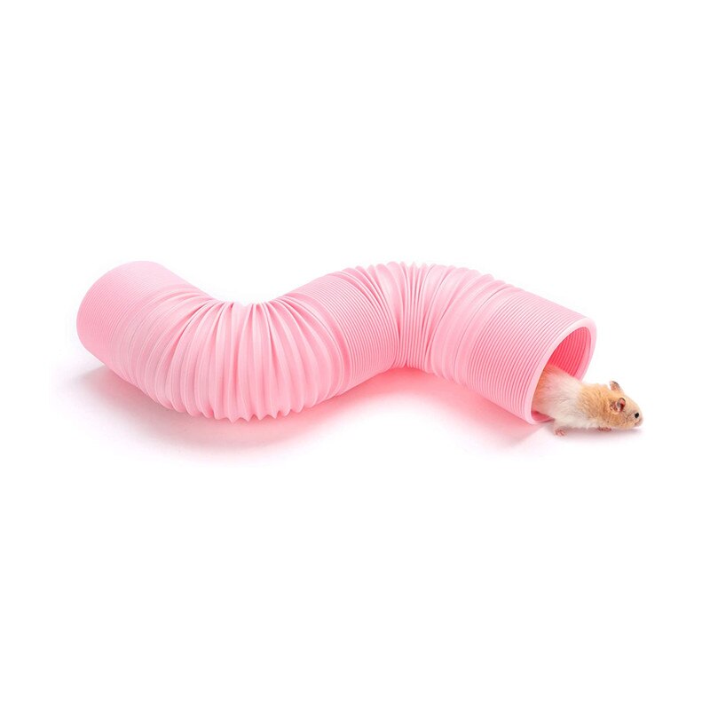Trendy Funny Small Pet Hamster Tunnel Cage Toy Ferrets Rat Playing Hide Tube Indoor Training DIY Hideaway Pipeline Toys House