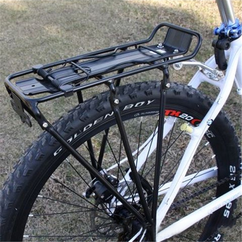 Fietsenrekken Fietsen Mtb Aluminium Fiets Carrier Rear Bagage Rack Plank Beugel Voor Schijfrem/V-Brake bike Black