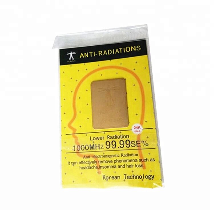 Korean Techology Lower Radiation 24k Gold Plating Mobile Phone Protection Sticker