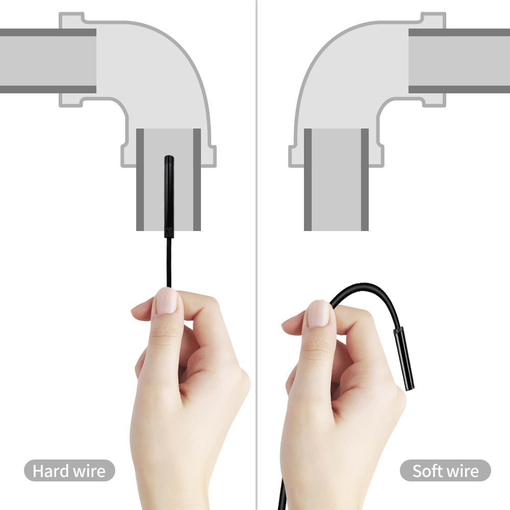 7.0mm Type-c Android USB Endoscope Camera Hard Cable PC Android Phone Endoscope Pipe Type C Endoscope Inspection Mini Camera