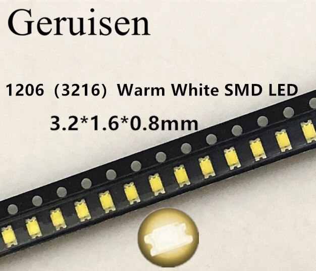 100 Stücke 1206 SMD LED Dion Licht Gelb Rot Grün... – Viceal