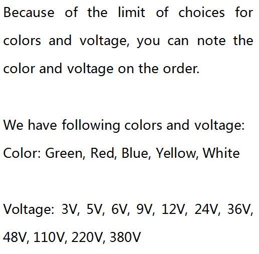 LED Metal Indicator Light 12mm Waterproof Signal Lamp 3V 5V 6V 9V 12V 24V 110V 220V Red Yellow Green White Blue Pilot Seal Bulb