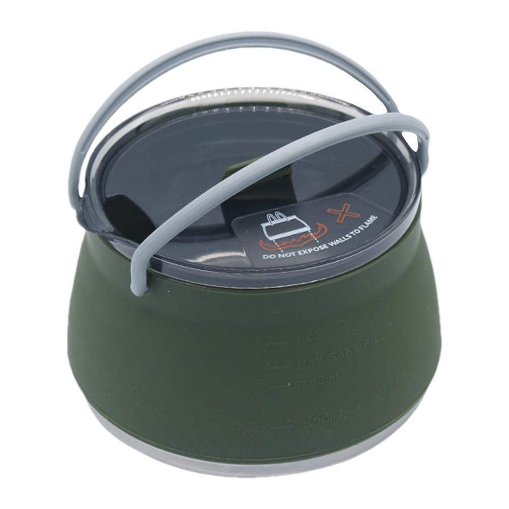 Opvouwbare Koffiepot Siliconen Reisketel Pot Opvouwbare Outdoor Camping Waterkoker Draagbare Camping Camping Koffiepot Voor Buiten Kamperen: Default Title