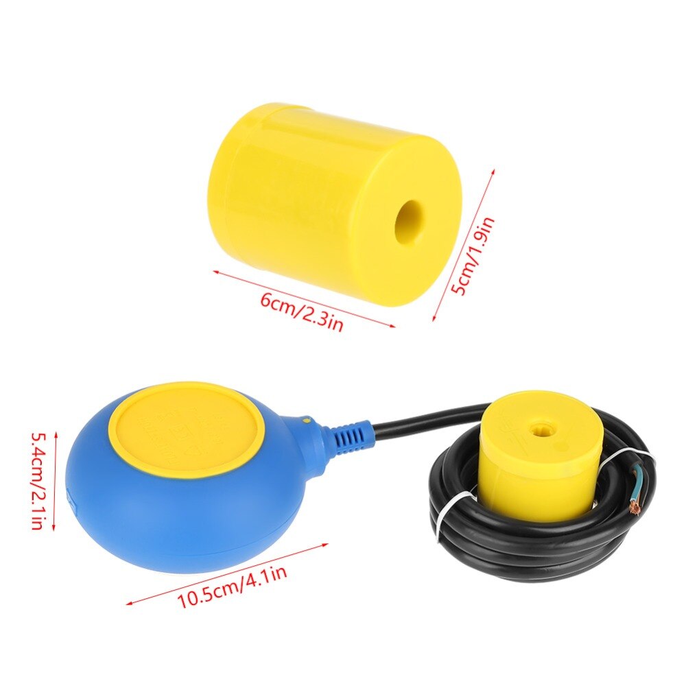 220V 16A Float Switch Water Controller Level Controller Water Level Contactor Sensor With 2m Cable Tool Sensor