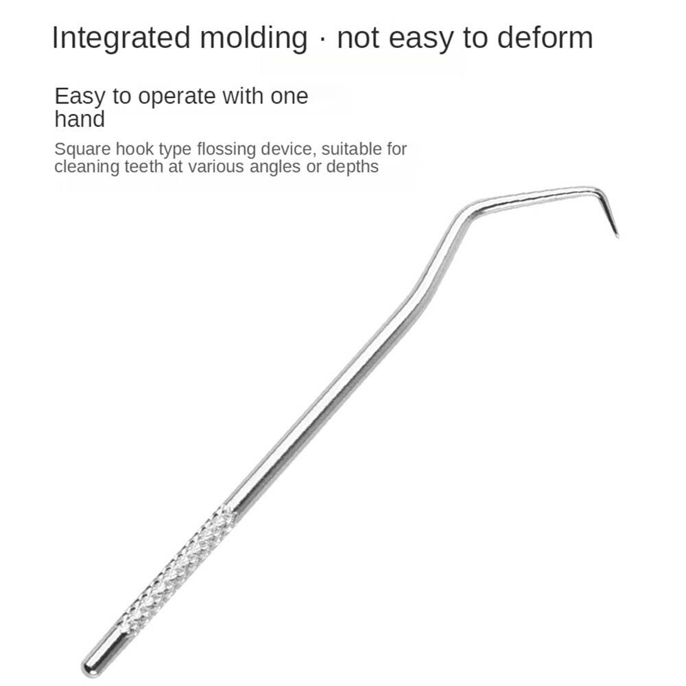Portable Practical Oral Crochet Care Supplies Holder Women Tooth Hook Plug Teeth Flossing Set Cleaning Tooth Tool