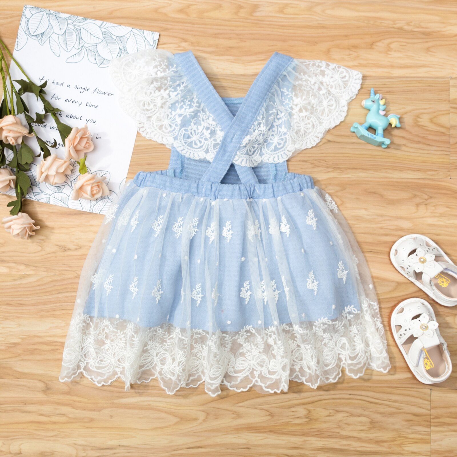 Baby Summer Clothing Infant Newborn Baby Girls Lac... – Vicedeal