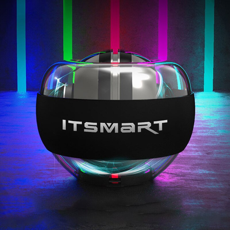 Rinforzo della palla da polso giroscopio rotazione del polso rotore palestra impugnatura ginnico giroscopio Fitness palla muscolo rilassamento Stress: D light