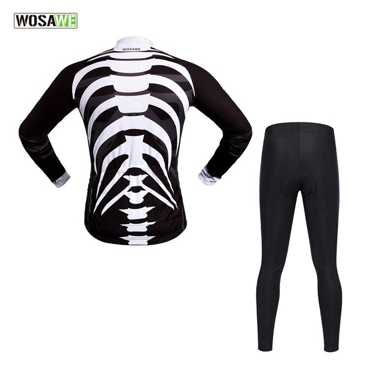 WOSAWE-Chaqueta de manga larga para Motocross para hombre, camisa, pantalones, trajes de ciclismo con almohadilla de Gel de silicona