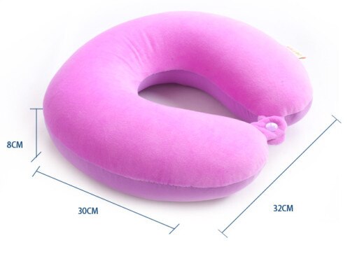 Zachte U Vormige Trage Rebound Memory Foam Reizen Nek Kussen Voor Office Vlucht Reizen Katoen Kussens Head Rest Kussen