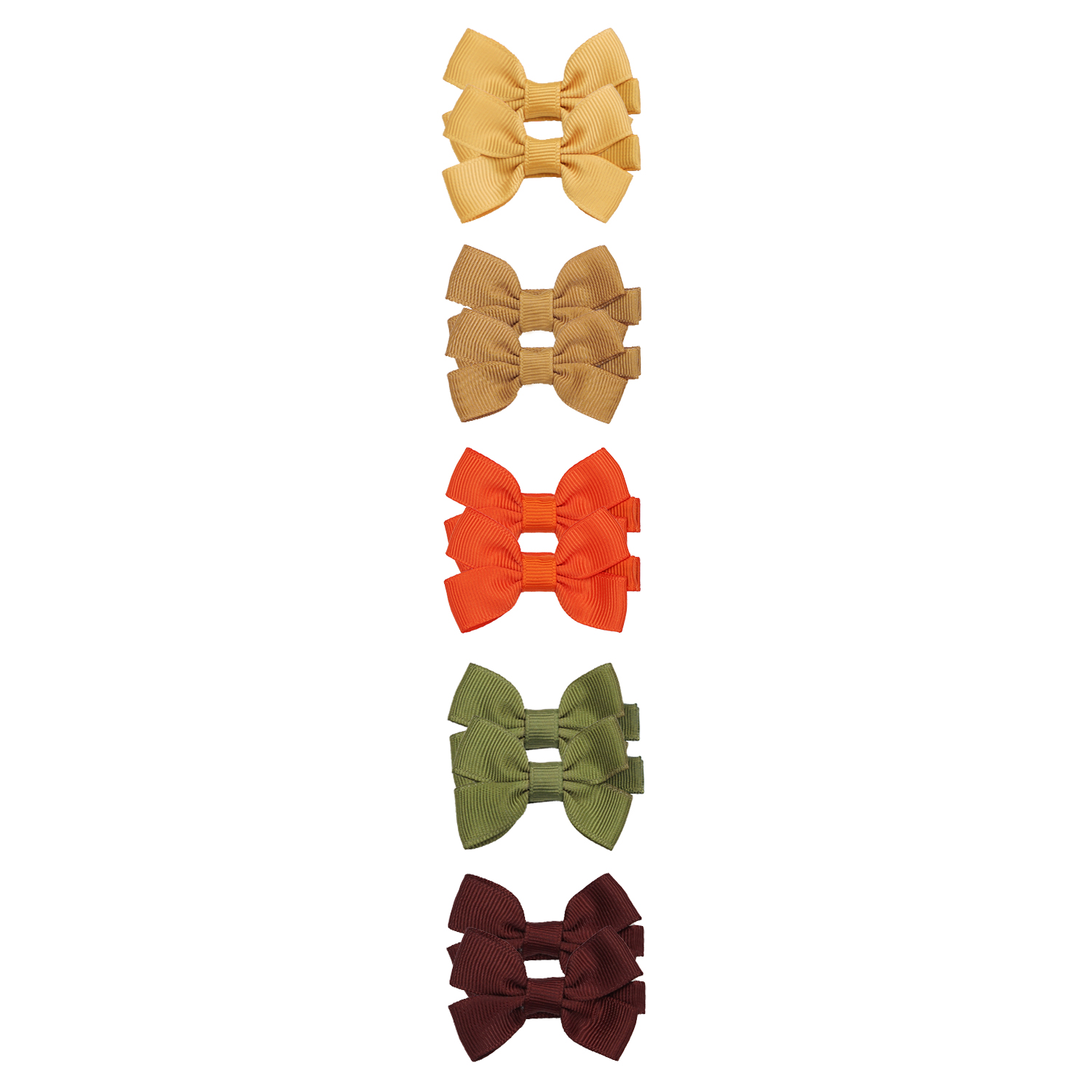 10/20/25/50 Uds. Lazos para el pelo para niñas en pares, lazos de cinta de 2 pulgadas, pinzas para el pelo de cocodrilo, pasadores para bebés, niños pequeños, niñas y niños: Gris