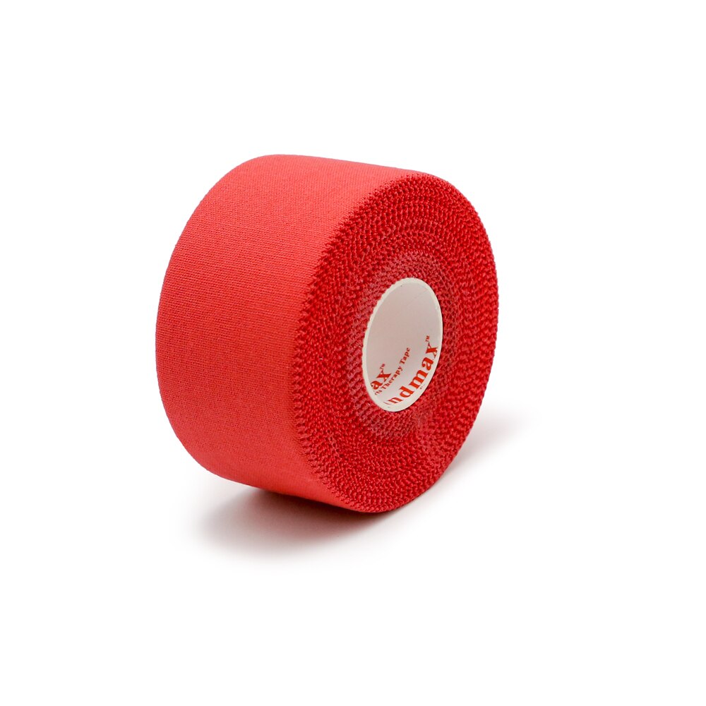 Kindmax Alle Baumwolle Sport Band Kinesiologie Taping UNS Stil Farbige Gezackten Starre Athletisch Band Strain Injury Unterstützung Rolle: Red / 3.8CMx13.7M