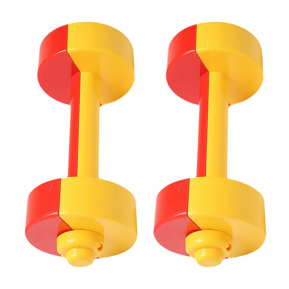 1 par pequeno haltere diversão duplo-cor halteres exercício halteres pequeno haltere para o presente crianças